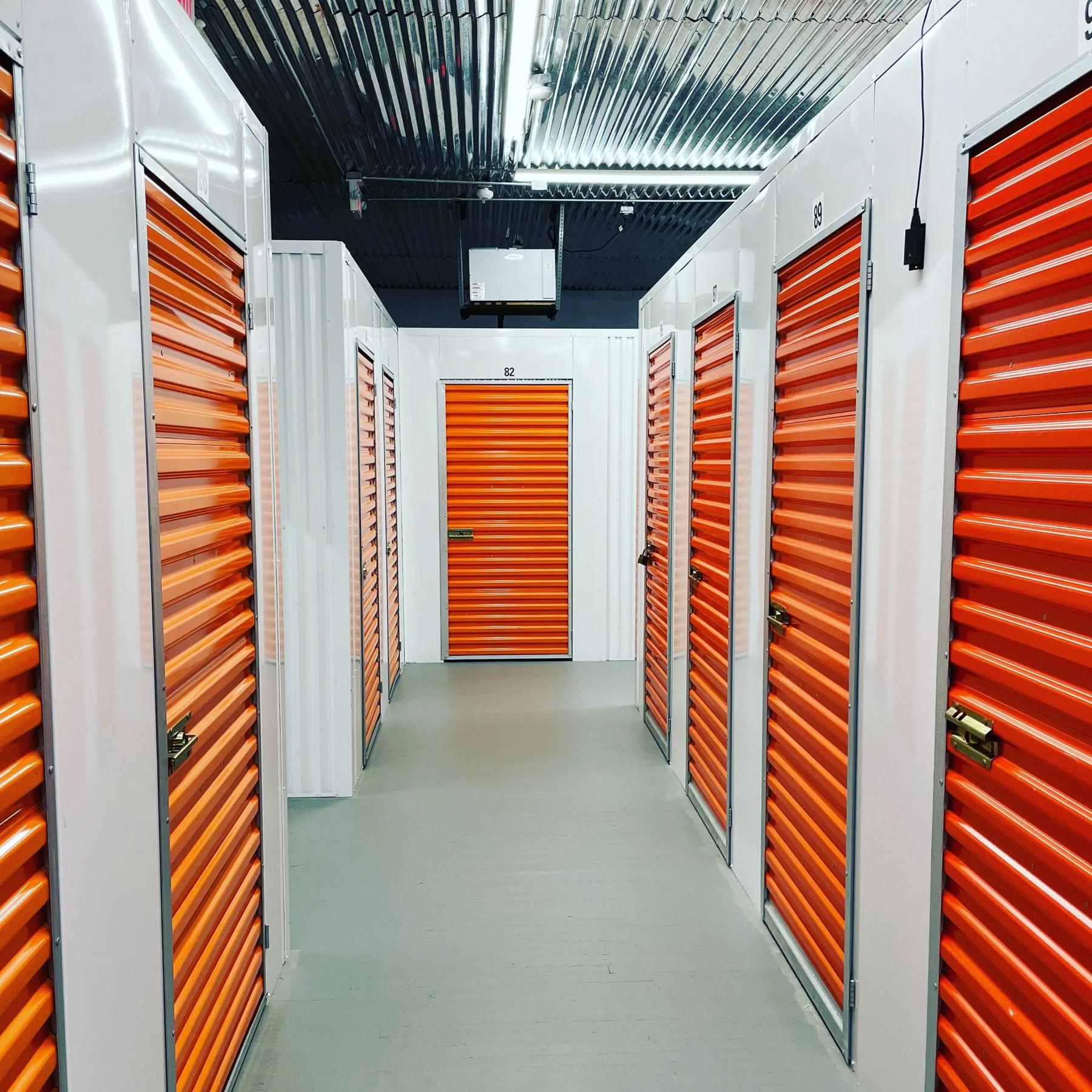 Storage unit hallway